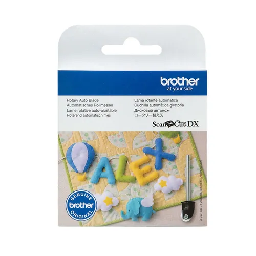 Brother CADXBLDR1 Ersatzklinge für Automatik-Rollmesser - Zubehör Schneidemaschinen – Präzise Schneideklinge für die SDX-Serie, ideal für empfindliche Stoffe und Materialien bis 1 mm Dicke, sorgt für saubere Schnitte ohne Ausfransen.