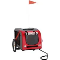 Fahrradanhänger Hunde Rot und Grau