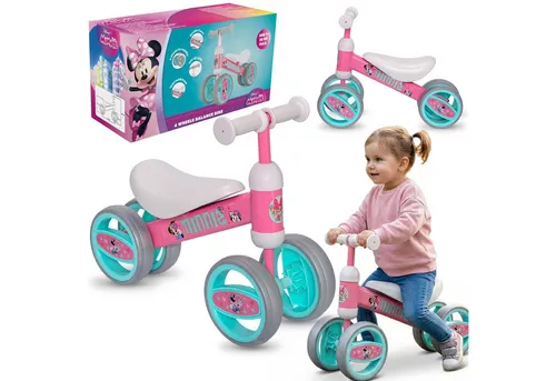 Sarcia.eu Rutscher DISNEY Minnie Mouse - Stabiler Rutschauto für Mädchen - Dieses liebevoll gestaltete Rutschfahrzeug für kleine Mädchen bietet maximale Stabilität und Sicherheit. Mit vier Rädern und einem leichten Design fördert es spielerisch die motorische Koordination und das Gleichgewicht.