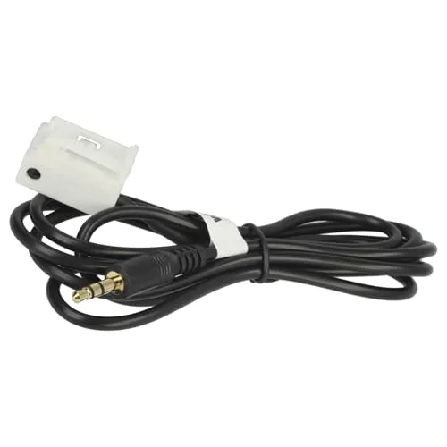 vhbw AUX Audio Adapter Kabel KFZ Radio (120 cm) kompatibel mit VW RCD200, RCD210, MFD2, RCD510, RNS310, RCD310, RCD500, RCD300, RNS510 Auto, Autoradio