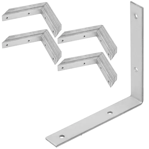 KOTARBAU® 50 STK. Winkelverbinder 125x125x20mm aus verzinktem Stahl