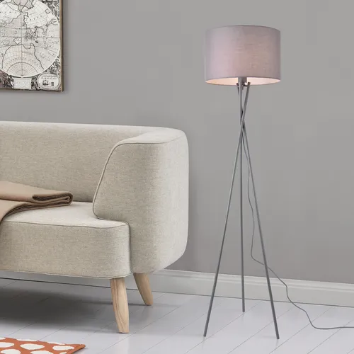 Stehlampe Grenoble Grau von lux.pro