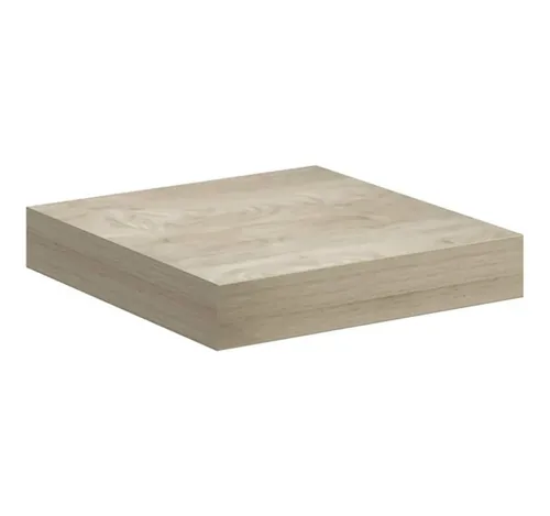 furnicato Schwebendes Wandregal Eichefarben 23x23,5x3,8 cm - Wandregal aus hochwertigem Waben-MDF mit unsichtbarem Montagesystem, ideal für Deko und Sammlerstücke. Perfekte Lösung für stilvolle Wände!