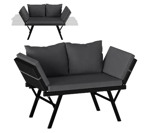 Produktbild STEELSØN Gartenbank Elytra mit Auflagen