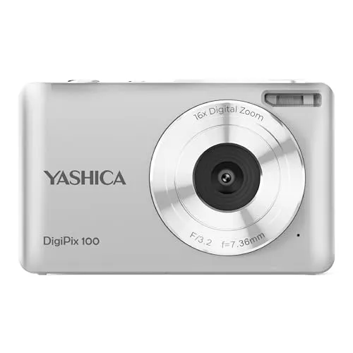 Yashica YAS-DG100P-SV Kompaktkamera - Digitalkamera mit kompaktem Design und hoher Bildqualität, ideal für Fotografie unterwegs.