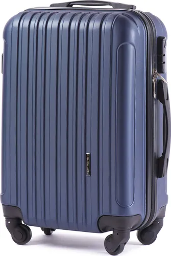 W WINGS Kabinentrolley - Leichter Flugzeugkoffer mit Teleskopgriff - Koffer aus kratzfestem, wasserdichtem ABS Plus mit elegantem Design. Ideal für Reisen, bietet zwei funktionale Kammern und ein Kombinationsschloss für Sicherheit.