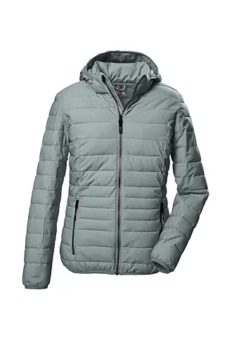 G.I.G.A. DX Damen Steppjacke mit abzippbarer Kapuze - Wasserabweisende Funktionsjacke für Damen, ideal für Outdoor-Aktivitäten, mit seitlichen Reißverschlusstaschen und elastischen Bündchen, um optimalen Komfort zu gewährleisten.