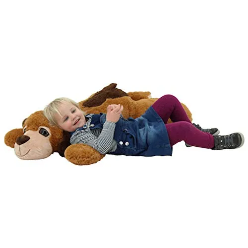 Sweety Toys 10196 Hund BENJI Plüschhund XXL - Stofftier & Teddybär: XXL Plüschhund Benji, 100 cm groß, extra weich und flauschig, antiallergisch und schwer entflammbar - der perfekte Kuschelpartner!