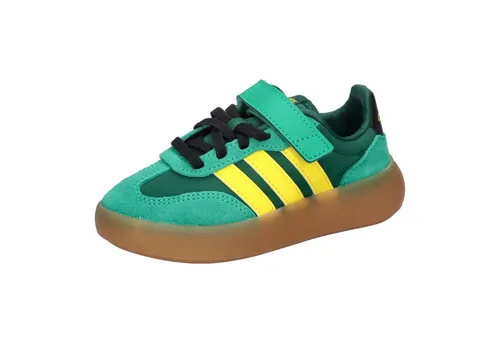 adidas Unisex Kinder BARREDA Decode Shoes - Laufschuhe in Collegiate Green/Yellow - Hochwertige Laufschuhe mit regulärer Passform, ideal für aktive Kinder. Strapazierfähiges Obermaterial aus Leder und Textil sorgt für Komfort und Halt.