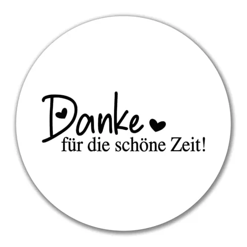 Huuraa Aufkleber Danke für die schöne Zeit
