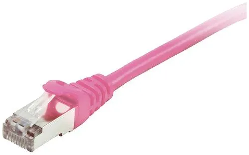 Equip 605585 RJ45 Patchkabel CAT 6 S/FTP 7.50m Pink vergoldete Steckkontakte 1St.
