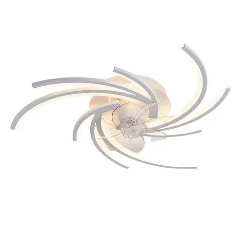 Euroton Deckenventilator Deckenventilator LED Beleuchtung Deckenlampe Fernbedienung, 20 cm Durchmesser, Nicht zutreffend