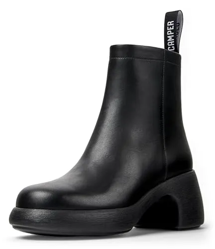 Camper Damen Thelma II K400784 Zip Bootie Schwarz 38 EU von Camper