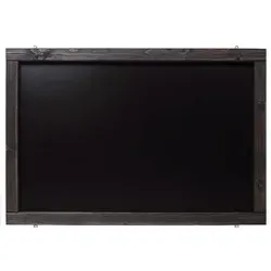 Rustikale Tafel Kreidetafel Wandtafel Küchentafel mit Holzrahmen / Schwarz 70x50cm