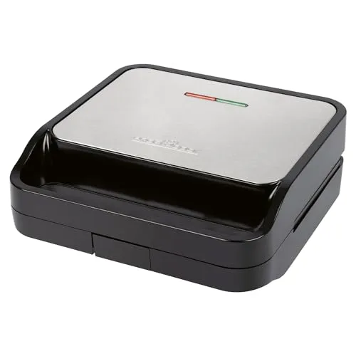 ProfiCook Sandwichmaker PC-ST 1297 - Sandwichmaker mit muschelförmigen Sandwichplatten und 750W Leistung. Perfekt für knusprige Snacks mit Antihaftbeschichtung und Wärmeisoliertem Griff.