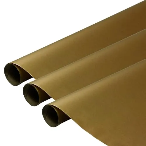 Geschenkpapier mit metallischem Effekt 3 Rollen 0,7x2m ideal für Geburtstage, Partys, Hochzeit