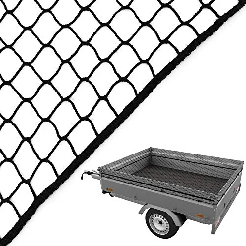 Caretec Anhängernetz 2,00 x 3,00 m – Sicheres Gepäcknetz für Anhänger - Robustes 2,0 x 3,0 Meter Abdecknetz für Anhänger und Container. Mit elastischem Expanderseil, knotenloser Struktur und hoher UV- und Reißfestigkeit – ideal für die Ladungssicherung.