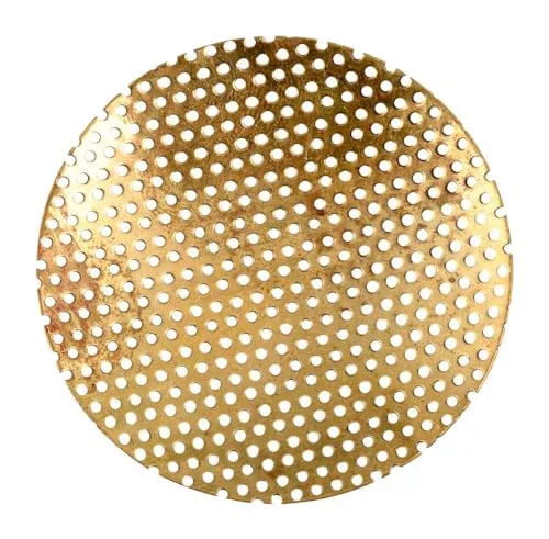 NKlaus Duftlampe Ersatzsiebe 10 Stück Gold - Hochwertige Ersatzsiebe für Duftlampen mit 5 cm Durchmesser. Aus robustem Messing in eleganter goldener Farbe, ideal für eine ansprechende Präsentation Ihrer Düfte.