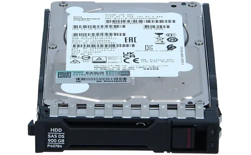 HPE Mission Critical 900 GB Festplatte - Festplatte mit 900 GB, Hot-Swap-Funktion und 15000 rpm für maximale Leistung und Zuverlässigkeit in kritischen Anwendungen.