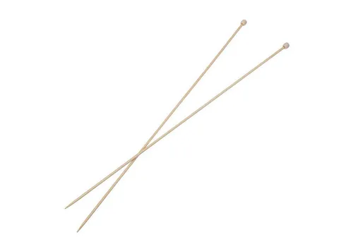 maDDma Stricknadeln 1 Paar Bambus-Stricknadel gerade Länge 35 cm Jackenstricknadeln, 235