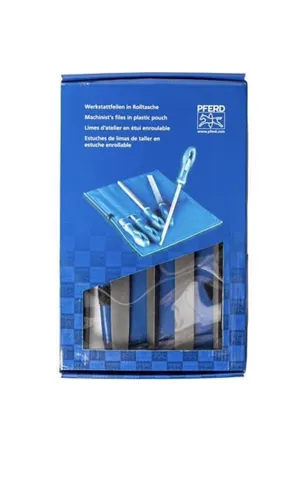 PFERD Werkstattfeilen-Set in PVC-Rolltasche