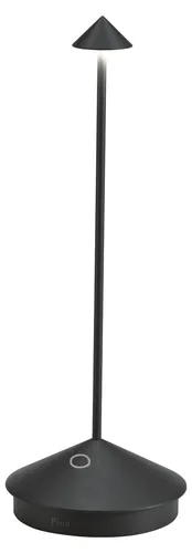 Zafferano Tischleuchte Pina 29 cm Schwarz – Kabellose Eleganz