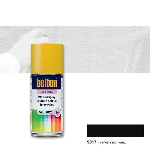  Belton Ral Spray 9017 verkehrsschwarz 400 ml Sprühdose hochglanz 13,63€/L