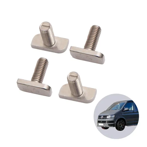 Edelstahl T-Schraube 4er Set für Schienen mit C-Profil für VW T5 T6 T6.1