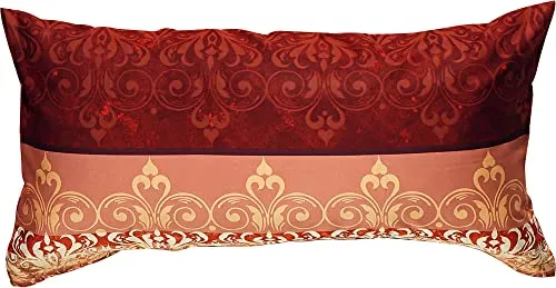 Erwin Müller Kissenbezug Flanell Wendekissenbezug rot Größe 40x80 cm - für die kühle Jahreszeit, mollig warm, temperaturregulierend, mit Reißverschluss