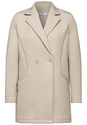CECIL Blusenblazer Scuba Coat desert beige melange von CECIL