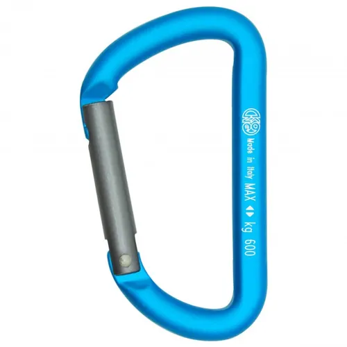 Kong - Mini D - Materialkarabiner blau