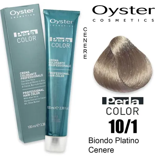 Tönung 10/1 Blond Platin Asche Farbe für Haare Oyster 100ml