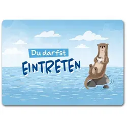 speecheese Fußmatte Du darfst eintreten Fußmatte in 35x50 cm ohne Rand mit niedlichem