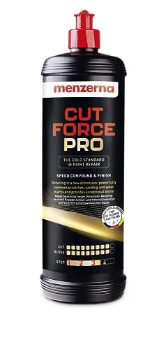 Menzerna Cut Force Pro Auto Politur 1000ml 3in1 |All in One Autopolitur zum Kratzer entfernen| Profi One Step Polierpaste Schleifpaste für alle Lackarten |Poliermittel zur Lackpolitur