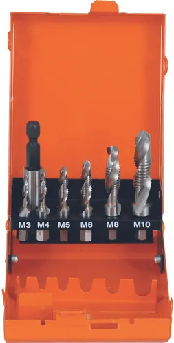 PROJAHN Kombi-Gewindebohrer Bit Set 7tlg M3-M10 von PROJAHN
