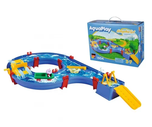 Aquaplay Wasserbahn AmphieSet 8700001504 - Spaß für kleine Wasserratten - Wasserbahn für Kinder ab 3 Jahren, fördert die Kreativität und sorgt für stundenlangen Spielspaß im Freien.