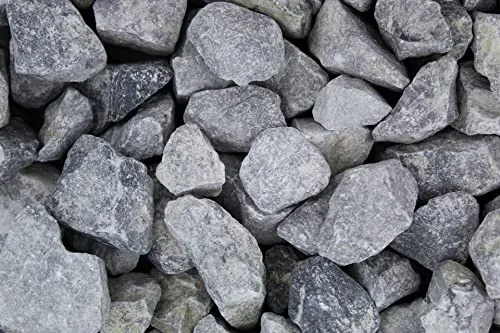 Gartenwelt Riegelsberger Ziersplitt 1 kg Bruchstein Grau gewaschen Körnung 30-50 mm Splitt Gartenkies Teichkies Dekokies Deko Wegkies Wegsteine Zierkies