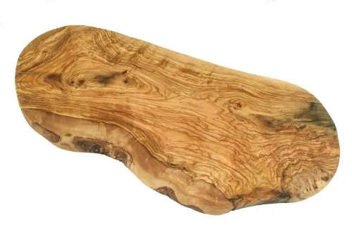 Schneidebrett Naturschnitt aus Olivenholz 50 cm