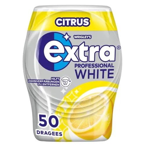 Extra Professional White Kaugummi, Citrus, 50 Dragees