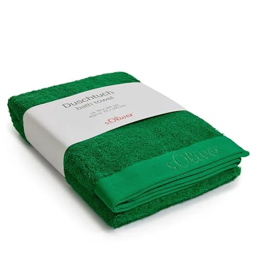 s.Oliver Duschtuch 70x140 cm - Weich & Saugstark aus 100% Baumwolle - Duschtücher aus 100% Baumwolle, 600 g/m², besonders dick und flauschig, saugfähig und schnell trocknend, pflegeleicht bei 60°C, ausgezeichnet mit Ökotex Made in Green Siegel.