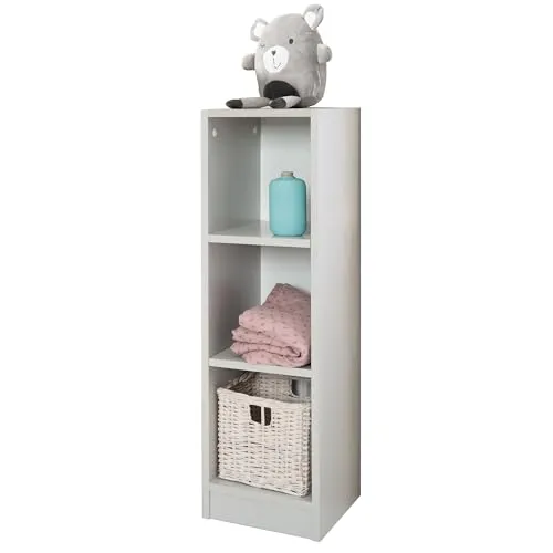 roba Seitenregal 'Maren 2' für Kinderzimmer - Praktisches Regal für Baby- & Kleinkinderzimmer, ideal unter der Wickelkommode 'Maren 2' mit zusätzlichem Stauraum für Wickelutensilien und später als Bücherregal nutzbar.