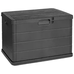 Mojawo Auflagenbox Kissenbox Sitzbank Kunststoff Anthrazit 170L