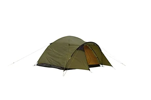 Grand Canyon Robson 3 Personen Zelt (Capulet olive) - Geräumiges Zelt für 3 Personen mit einer Wassersäule von 3000 mm und 4000 mm für den Boden, ideal für Campingabenteuer bei jedem Wetter.