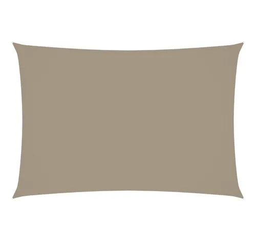 vidaXL Sonnensegel Oxford-Gewebe 3x5 m Taupe