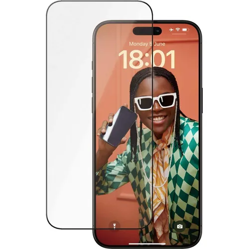 PanzerGlass™ Keramikschutzglas für iPhone 15 Pro Max - Schutzfolien für Handys, 5x stärker als herkömmliches Glas, bietet ultimative Kratzfestigkeit und einfache Installation mit EasyAligner.