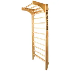 CCLIFE Sprossenwand Kletterwand mit höhenverstellbarer Klimmzugstange