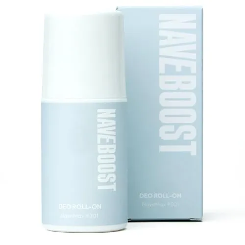 Naveboost Deo Roll-on – Langanhaltende Frische & angenehmes Gefühl – Aluminiumfrei, Antimikrobiell – Mit Vitamin E, Silber & Zitronenmyrte – Vegan, Natürlich – 50ml