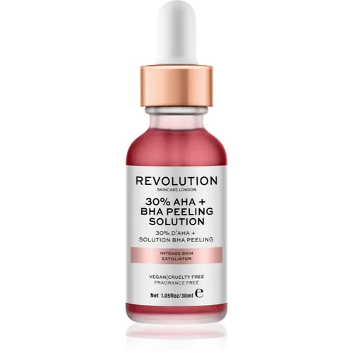 Produktbild Revolution Skincare AHA + BHA 30% Peeling Solution Intensives chemisches Peeling zur Verjüngung der Gesichtshaut 30 ml