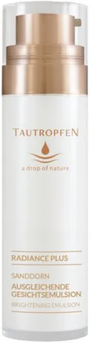 TAUTROPFEN Ausgleichende Gesichtsemulsion (50ml) - Optimaler Feuchtigkeitsausgleich - Tagespflege für trockene und Mischhaut mit beruhigenden, natürlichen Inhaltsstoffen. Antioxidativer Schutz und schnelle Absorption für ein strahlendes Hautbild.