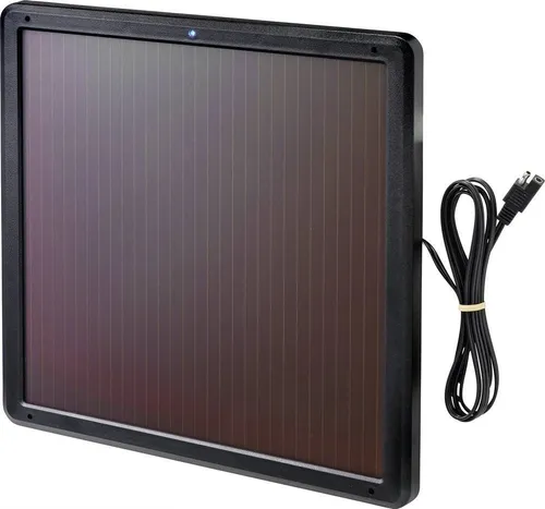 Renkforce RF-4778668 Solar-Batterieschutz - Amorphe Solarzelle 18V für autarkes Puffern von 12 V Bleiakkus, ideal für Winterpause von Fahrzeugen, Camping oder Elektrozäunen, auch bei geringer Sonnenstrahlung!